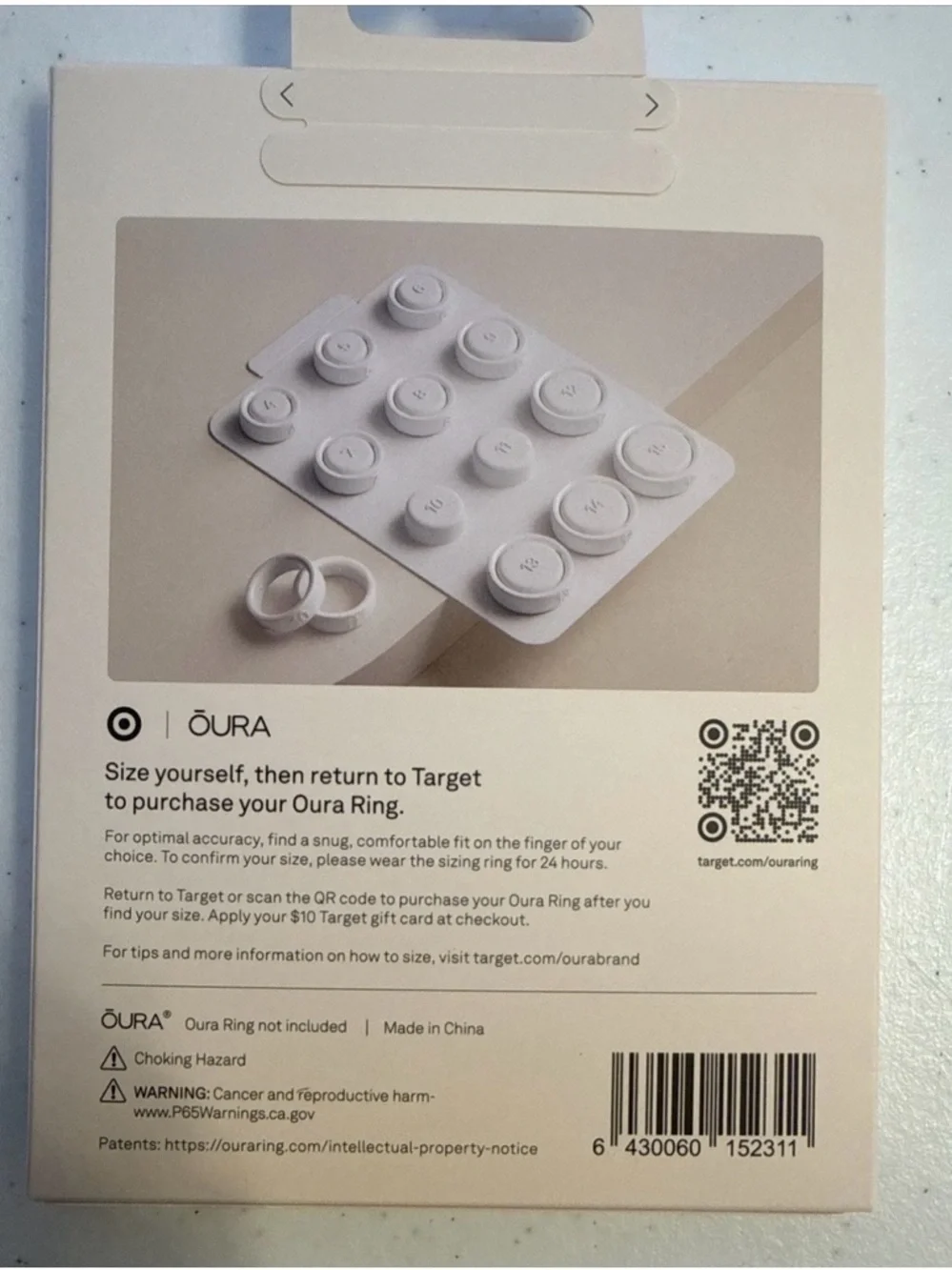 Oura Ring 4 Sizing Kit - Measure Before You Buy Oura Ring 4